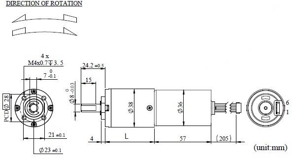 Dimensioni di Aspetto PK38V